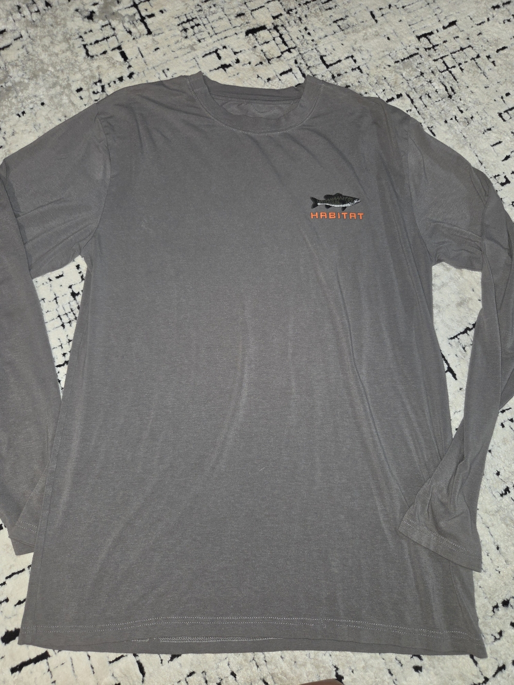 Hooey Habitat Long Sleeve Shirt Size Large Gray 70%bamboo Material